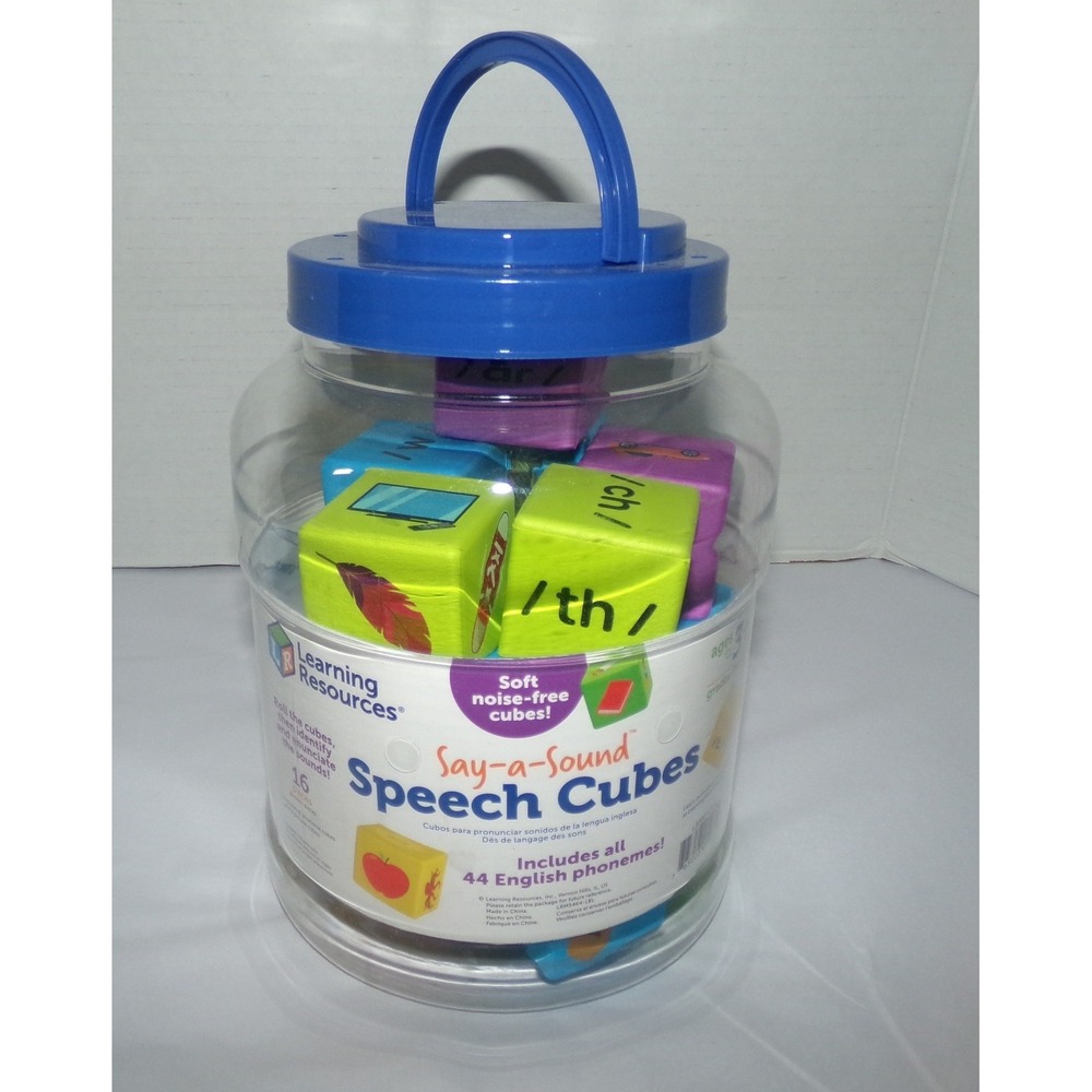 Learning Resources Say-a-Sound Speech Cubes Phonemes Educational Toy 16pc